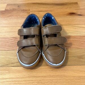 Brown Kids Shoes with Velcro Straps size 10